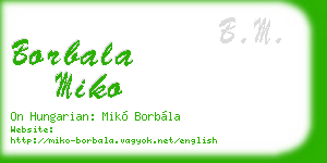 borbala miko business card